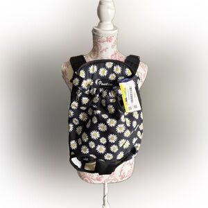 NWT Pawaboo Black Daisy Dog Carrier Backpack